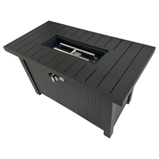 43" Rectangular Fire Pit Table