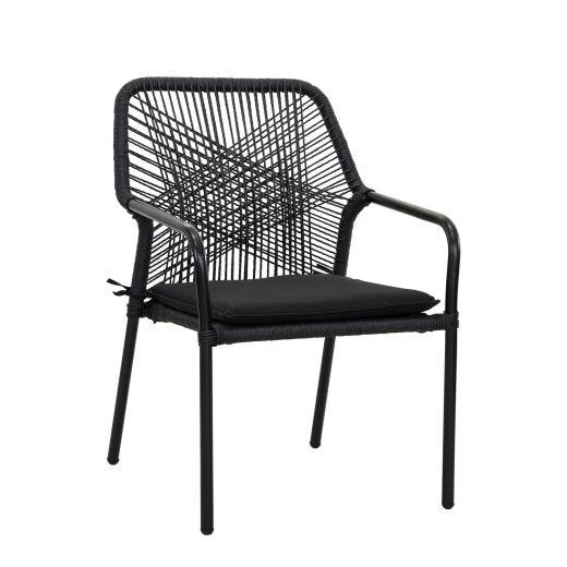 Sable Rope Dining Chair-Black
