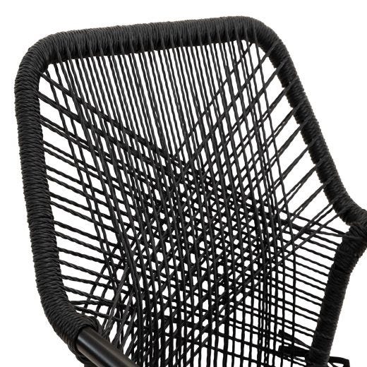 Sable Rope Dining Chair-Black