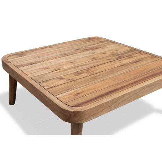 Biscay Sectional Sofa Set with Wood Coffee Table