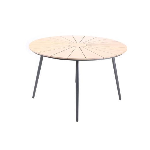 Dining Table Wood-Look Top 47" Round