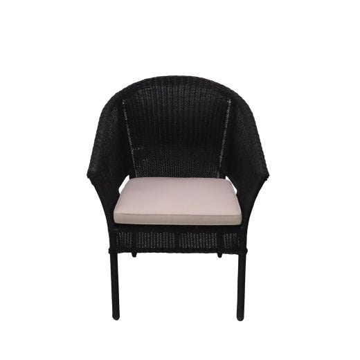 Gables Chair with Cushion-Black