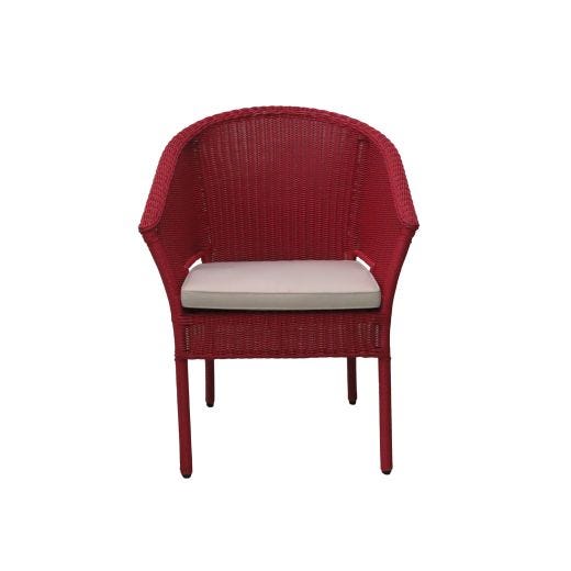 Gables Chair with Cushion-Berry