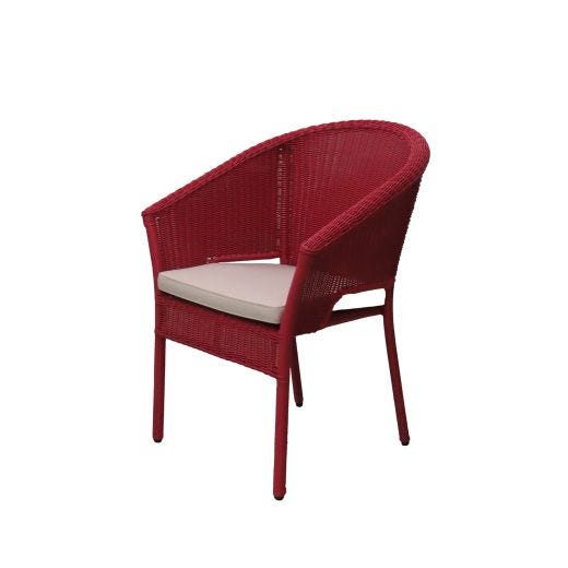 Gables Chair with Cushion-Berry
