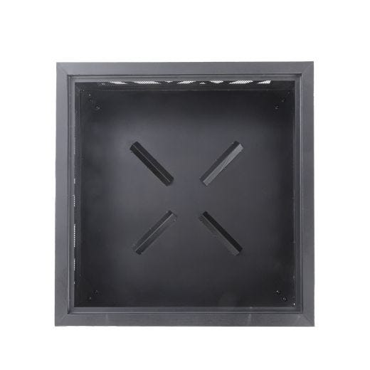 Square Wood Fire Pit 26"