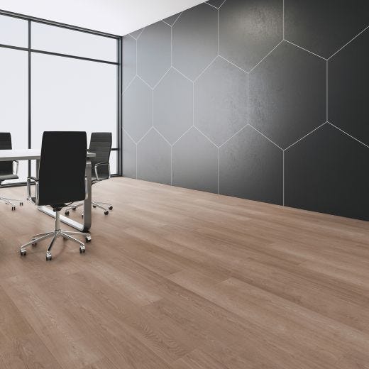 8mm 7.6" Water Resist 1mm Pad Attach Huron Laminate 25.43SF/
