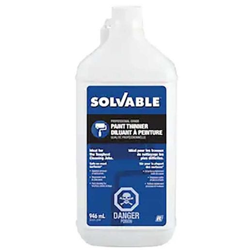 Diluant et nettoyant pour peinture Solvable 946mL