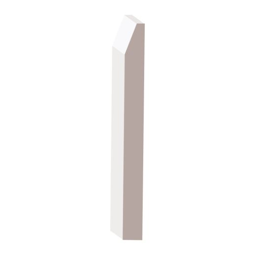 MDF Primed Bevel Baseboard 1/2" x 5-1/4" x 14'
