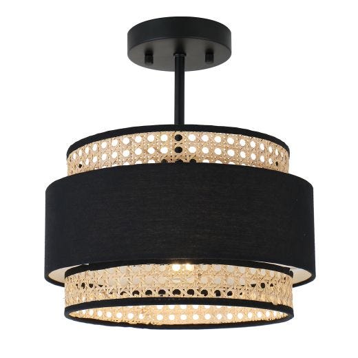 Rattan Cane Weave Ceiling Light
