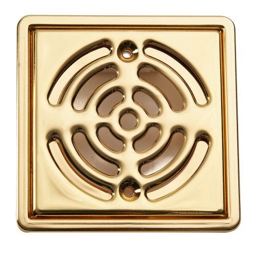 Prova Drain Accessory Grate-Brass