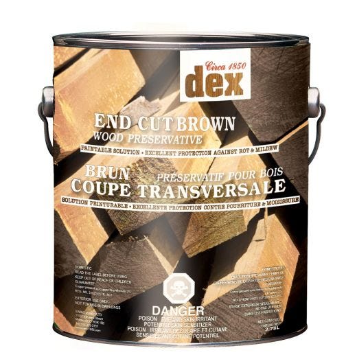 DEX End Cut Wood Preservative Brown 3.78L