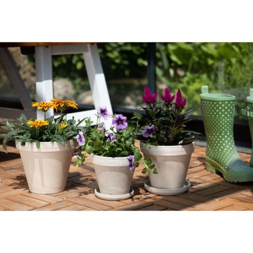 Pot Granit Blanc 6,25"