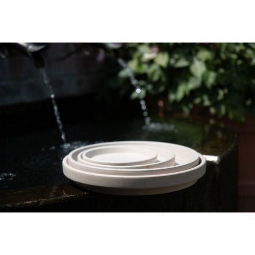 Soucoupe Granit Blanc 5,25"