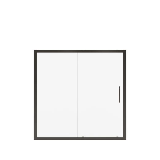 Connect 55-1/2"-57x57" 6mm Sliding Tub Door Matte Black