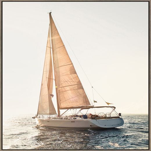 Cadre Voiles Blanches 24" x 36"
