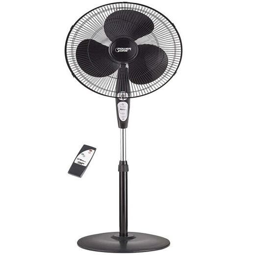 18" Standing Fan with Remote Control-Black