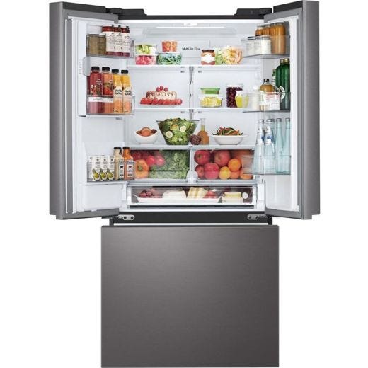 LG 25 CuFt French 3-Door Refrigerator with Dual Ice Makers