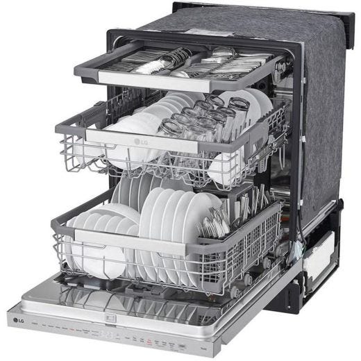 LG 24" Built-In Dishwasher Stainless Steel Tub & Third Rack