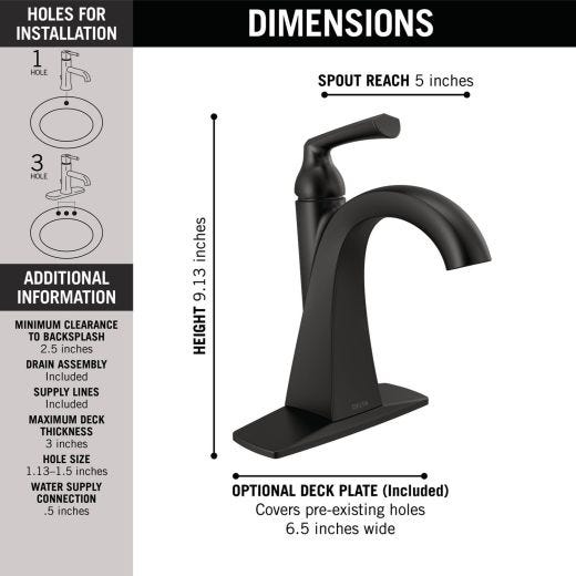 Pierce Single Handle Faucet