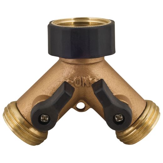Valve de tuyau 2 voies en laiton