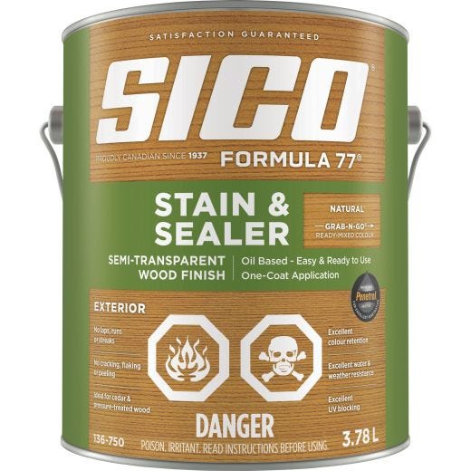 Formula77 Semi-Transparent Stain & Seal Natural 3.78L