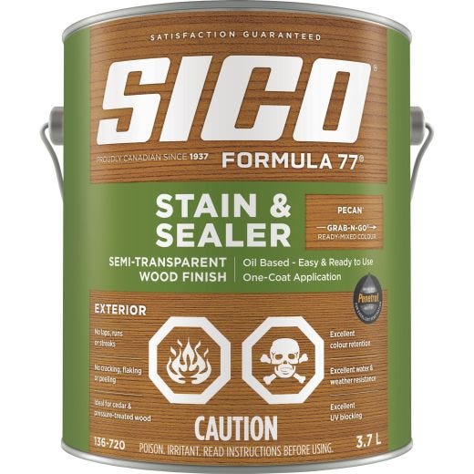 Formula77 Semi-Transparent Stain & Seal Pecan 3.78L