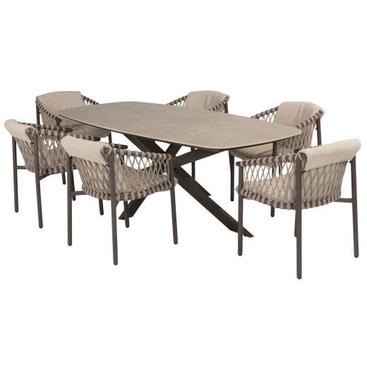Allora Outdoor Dining Set 7-Piece