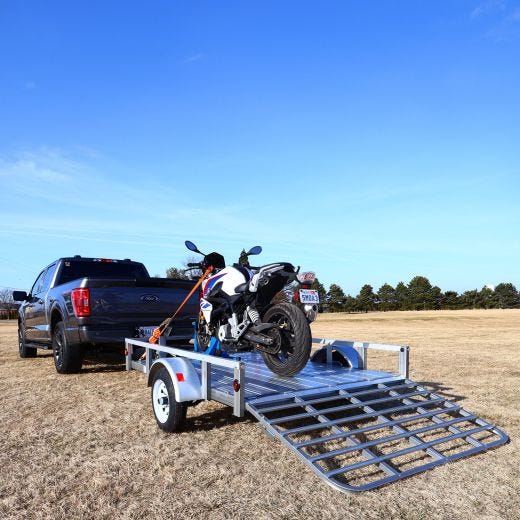 Remorque utilitaire 5' x 8' à côtés en galvalume