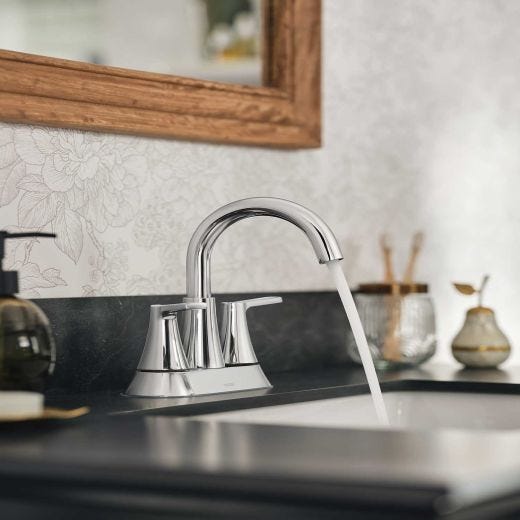 Mikah Two Handle Centerset Lavatory Faucet Chrome