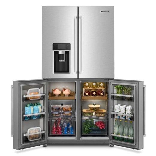 KitchenAid 36" Side by Side Refrigerator 19.4 CuFt