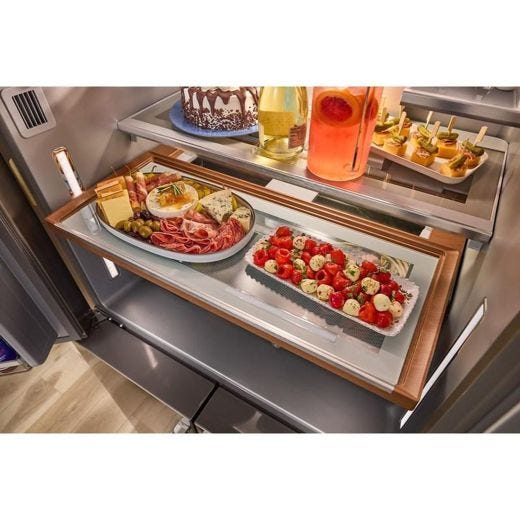 KitchenAid 36" Side by Side Refrigerator 19.4 CuFt