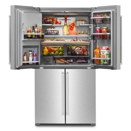 KitchenAid 36" Side by Side Refrigerator 19.4 CuFt