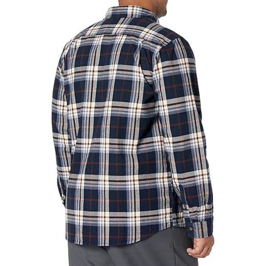 Loose Fit Heavyweight Flannel Longsleeve Shirt Oat Milk-M
