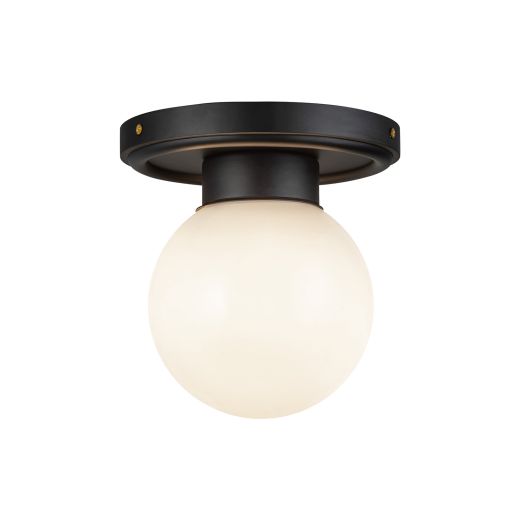 Fiore 6" Semi-Flush Mount-Matte Black