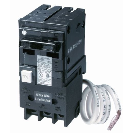 2-Pole 120/240V AC GFCI Circuit Breaker-15A Rated