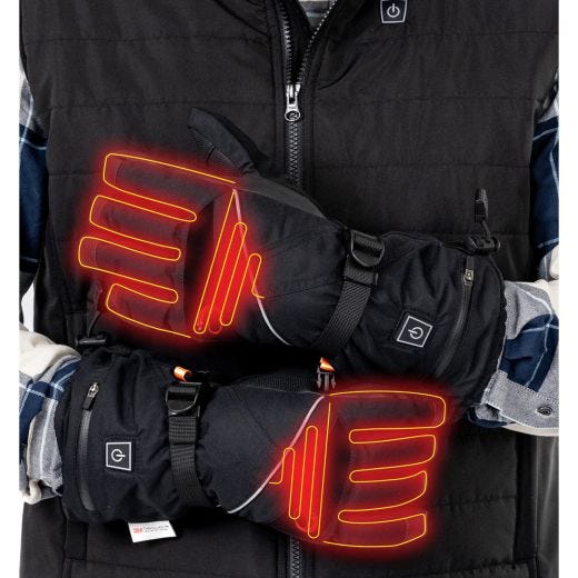 Solid Heated Gloves-S/M