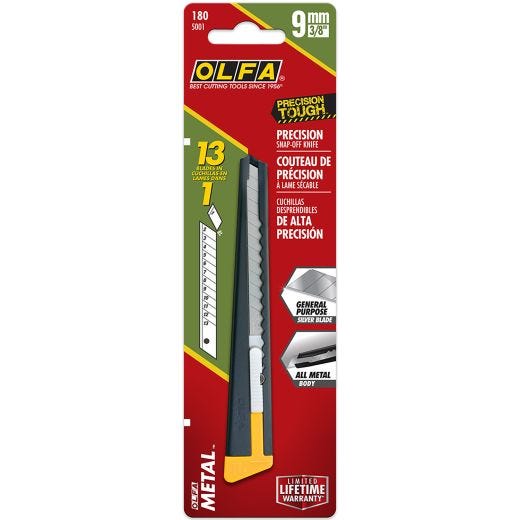 OLFA 9mm Metal Precision Knife