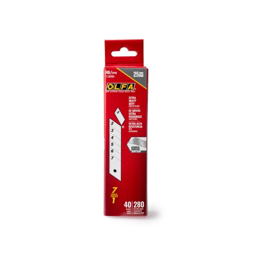 OLFA 25mm Silver Snap Blades-40/Pack