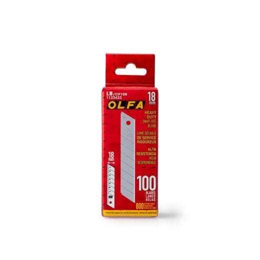 OLFA 18mm Silver Snap Blades-100/Pack