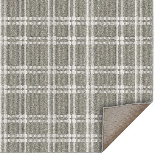 2' x 5' Grey Ash Grant Decorative Mat