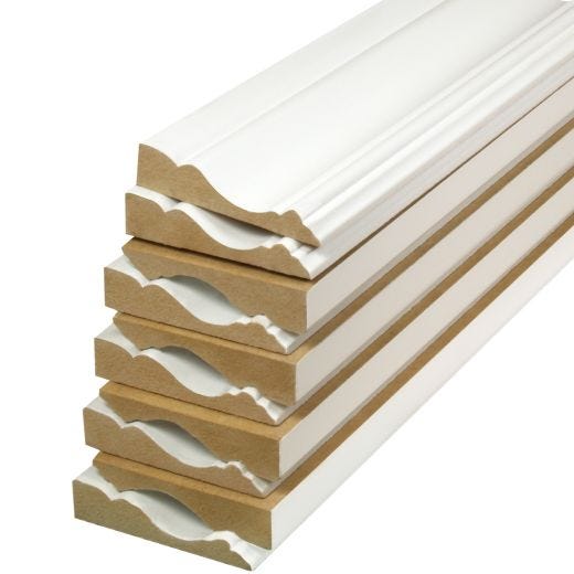 5/8" x 2 1/2" x 7' Colonial MDF Casing Valupak (10/Pack)
