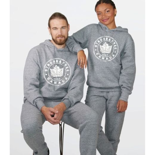 Oxford Grey Fleece Hoody