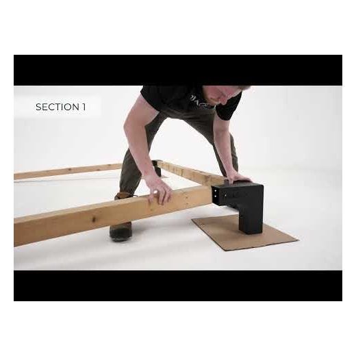 Knect Pergola Post Wall And Railing Bracket For 4x4 Wood Pos