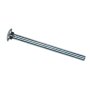 1/2" x 2" Zinc Plated Carriage Bolt