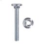 1/4" x 1-3/4" Zinc Plated Carriage Bolt-12/Pack