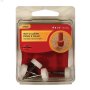 5/8" Plastic White Base Tack Glide