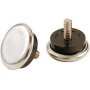 1-1/16" Metal Base With Rubber Cushion Threaded Stem Glide