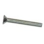 M6 x 1 x 25 mm Zinc Flat Head Machine Screw
