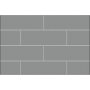 60\" x 30\" x 60\" Metro Ash Grey Utile Tub Wall Kit