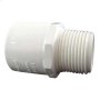 1\/2\" Socket x MPT White PVC Male Adapter